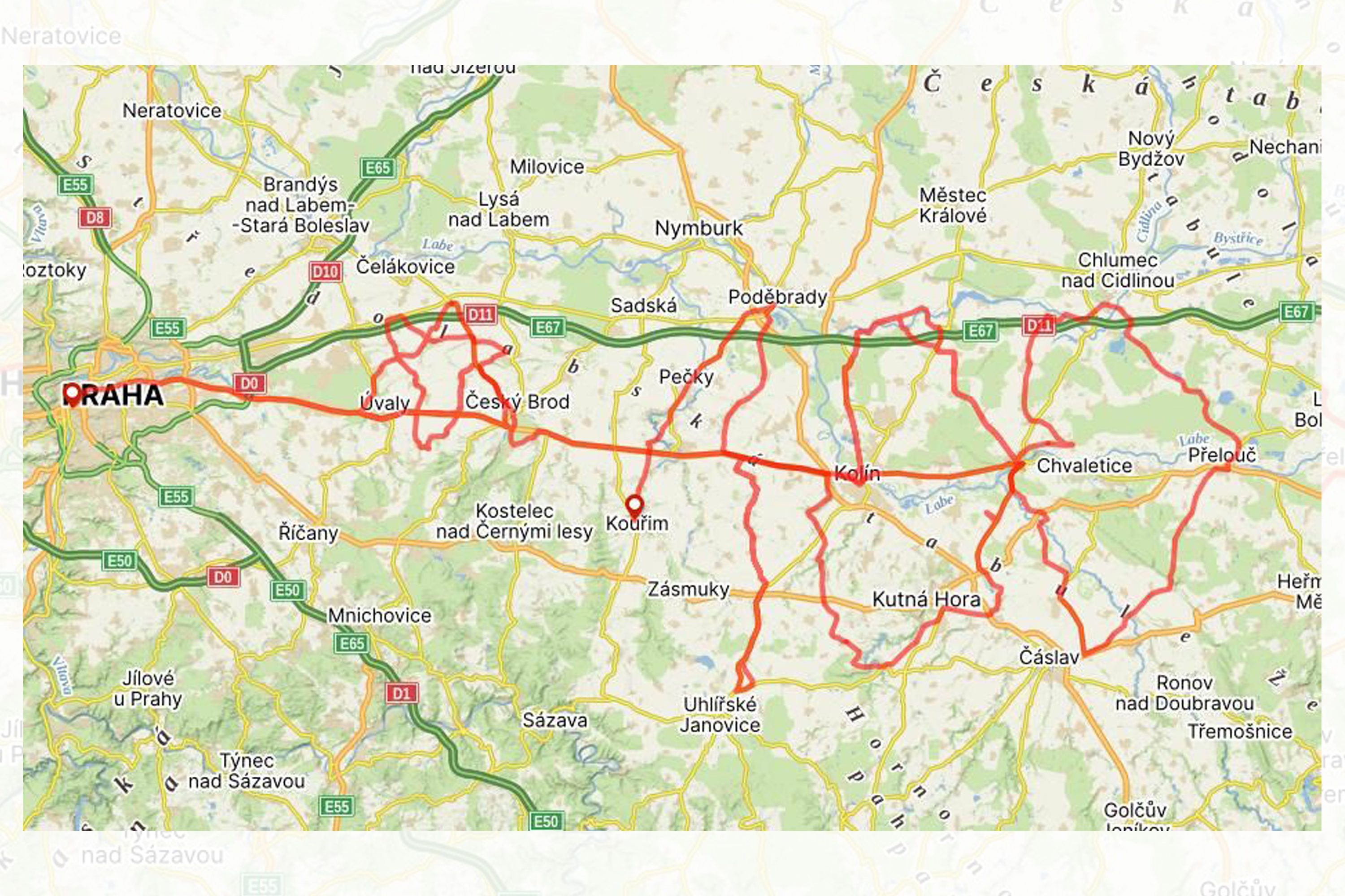 Luk&aacute;&scaron; Klement's proposed 24-hour challenge route