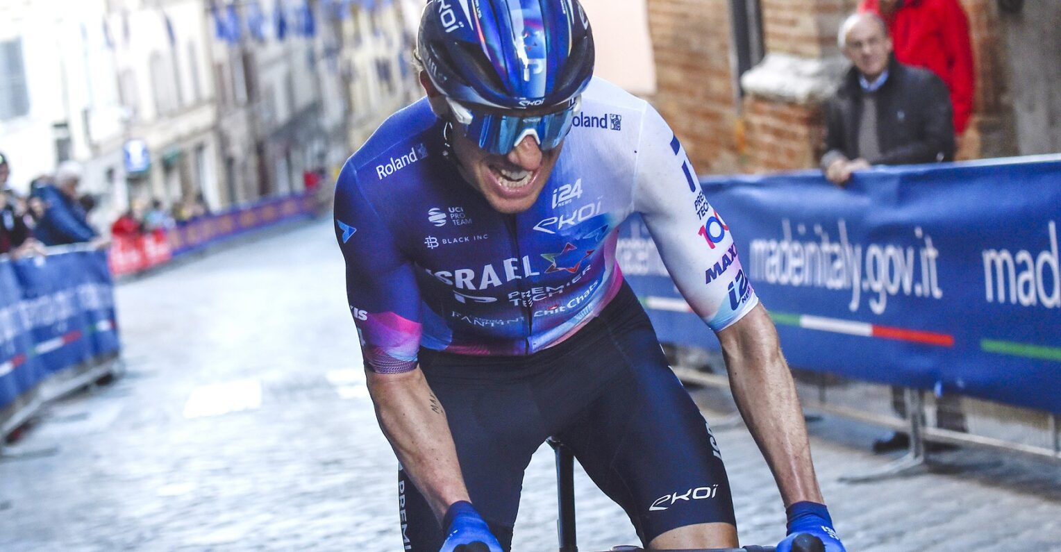 Michael Woods competing at Tirreno - Adriatico 2023